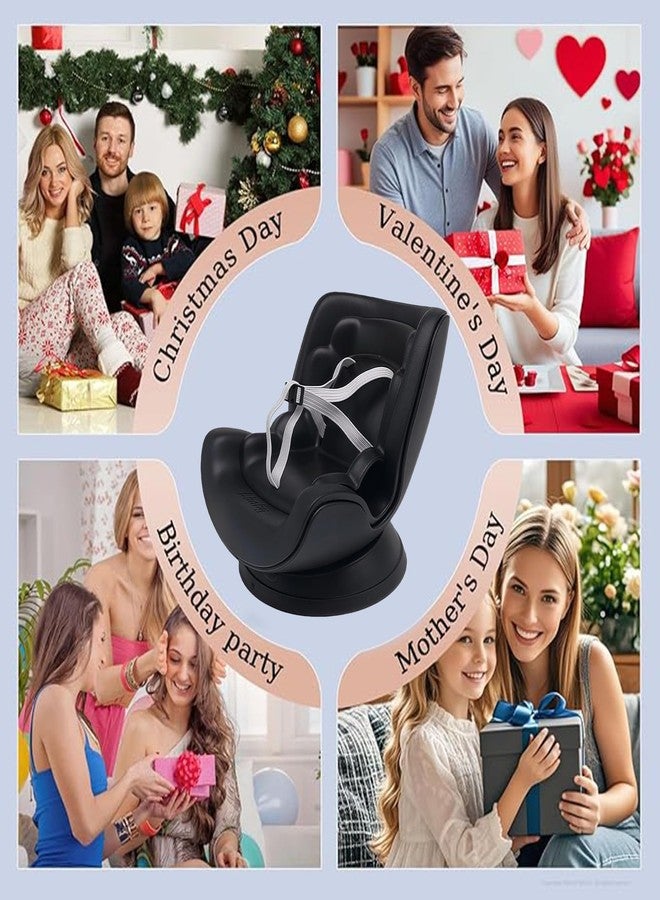 SARATA Black 17cm Dolls Car Seat with Universal Air Vent Clip & Desk Stand, Cute Stylish Decoration for Anime & Toy Collectors Doll Car Seat for 17cm Dolls (Black) - Image 4